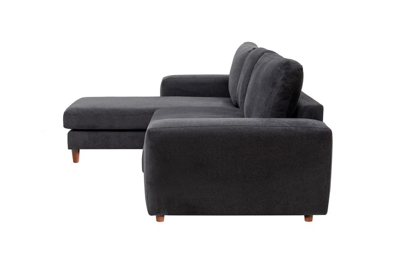 Retzow 4-personers Sofa med Chaiselong - Antracit - Møbler - Sofaer - Sofa med chaiselong