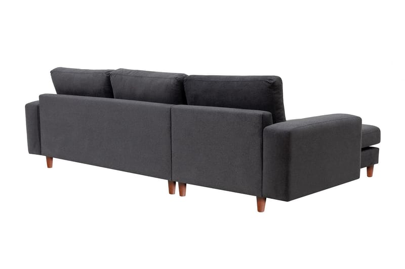 Retzow 4-personers Sofa med Chaiselong - Antracit - Møbler - Sofaer - Sofa med chaiselong