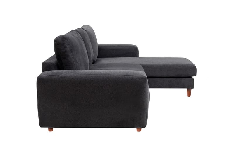 Retzow 4-personers Sofa med Chaiselong - Antracit - Møbler - Sofaer - Sofa med chaiselong