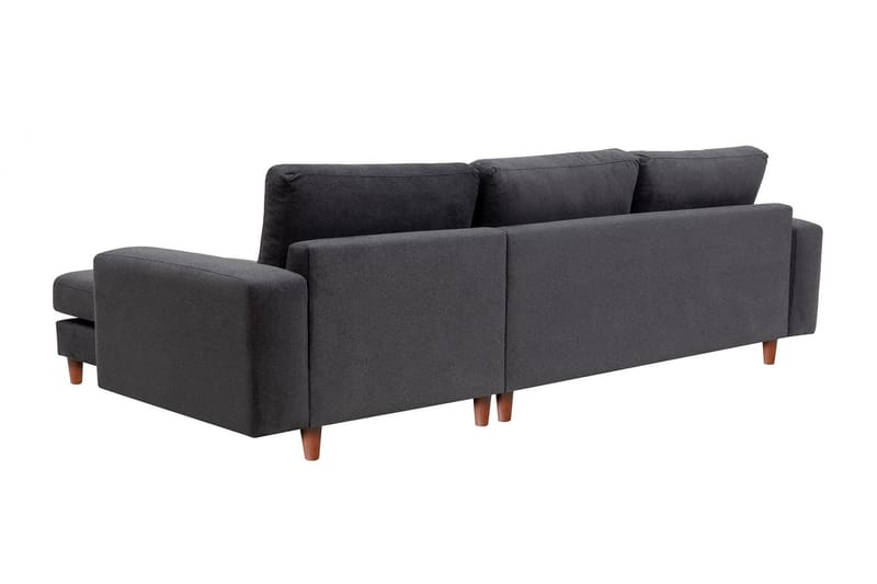 Retzow 4-personers Sofa med Chaiselong - Antracit - Møbler - Sofaer - Sofa med chaiselong