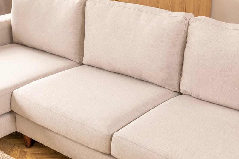 Retzow 4-personers Sofa med Chaiselong - Creme - Møbler - Sofaer - Sofa med chaiselong