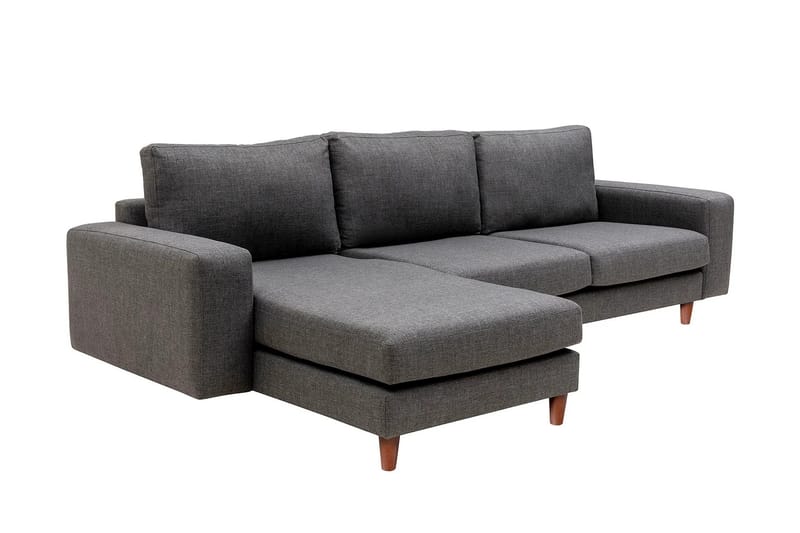 Retzow 4-personers Sofa med Chaiselong - Grå - Møbler - Sofaer - Sofa med chaiselong