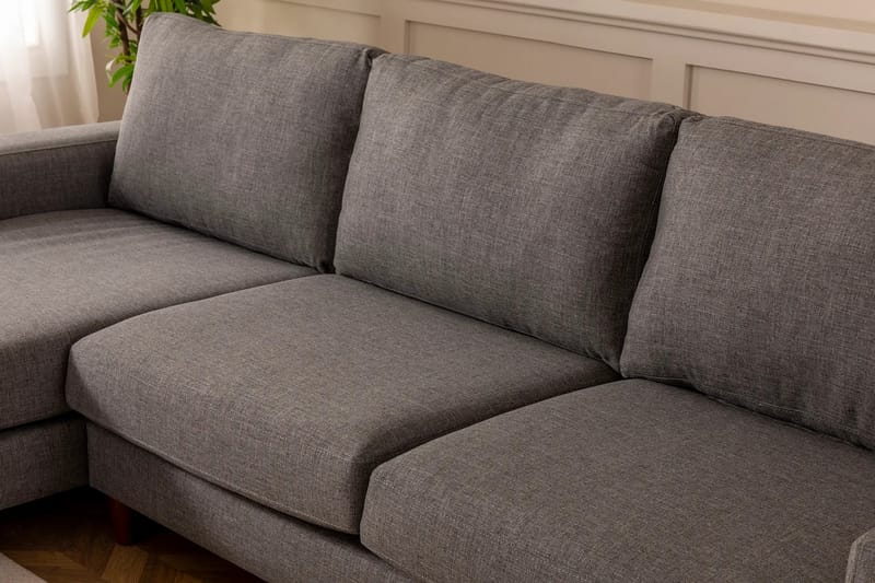 Retzow 4-personers Sofa med Chaiselong - Grå - Møbler - Sofaer - Sofa med chaiselong