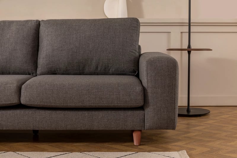 Retzow 4-personers Sofa med Chaiselong - Grå - Møbler - Sofaer - Sofa med chaiselong