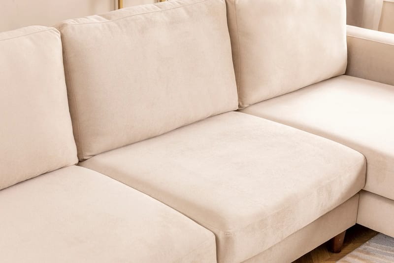 Retzow 4-personers Sofa med Chaiselong - Creme - Møbler - Sofaer - Sofa med chaiselong