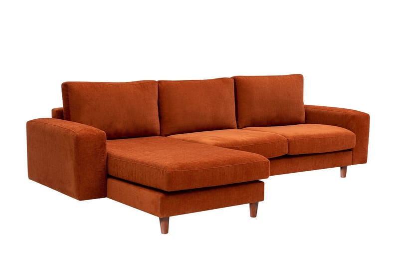 Retzow 4-personers Sofa med Chaiselong - Rød - Møbler - Sofaer - Sofa med chaiselong