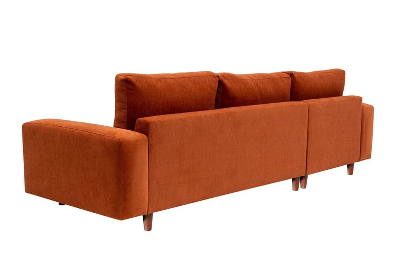 Retzow 4-personers Sofa med Chaiselong - Rød - Møbler - Sofaer - Sofa med chaiselong