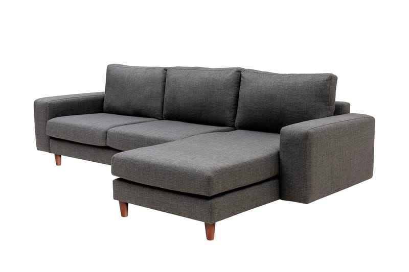 Retzow 4-personers Sofa med Chaiselong - Grå - Møbler - Sofaer - Sofa med chaiselong