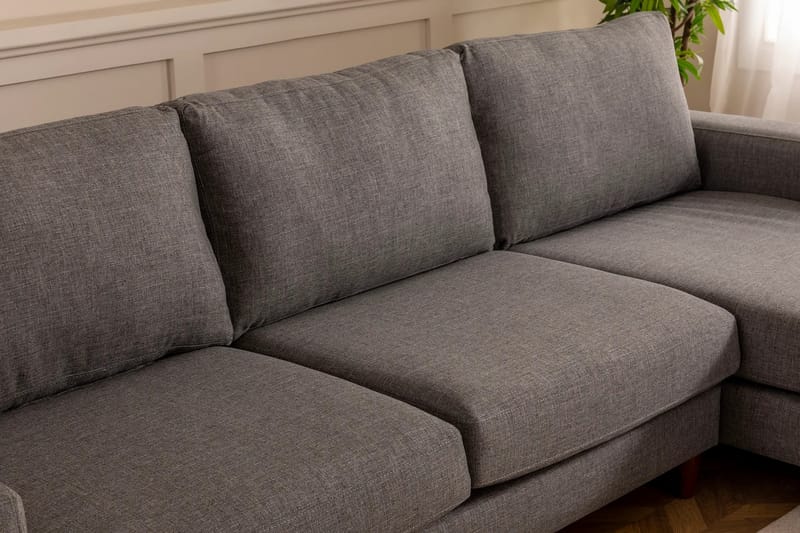 Retzow 4-personers Sofa med Chaiselong - Grå - Møbler - Sofaer - Sofa med chaiselong