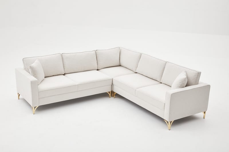 Retzow Hjørnesofa 4-personers - Beige - Møbler - Sofaer - Sofa med chaiselong