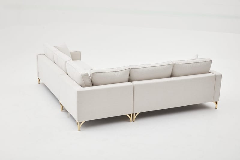 Retzow Hjørnesofa 4-personers - Beige - Møbler - Sofaer - Sofa med chaiselong