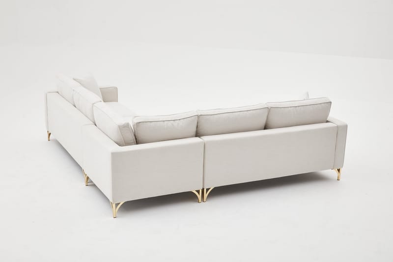 Retzow Hjørnesofa 4-personers - Beige - Møbler - Sofaer - Sofa med chaiselong