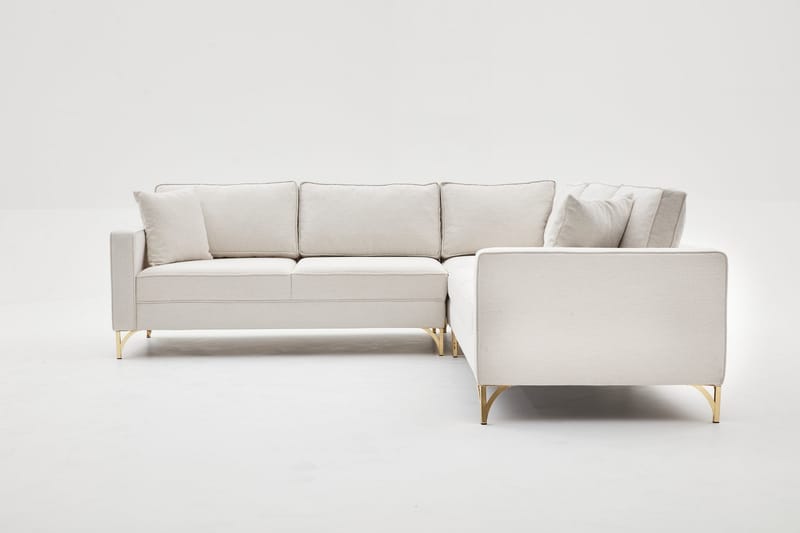 Retzow Hjørnesofa 4-personers - Beige - Møbler - Sofaer - Sofa med chaiselong