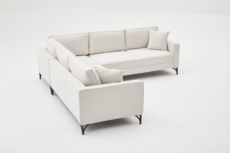 Retzow Hjørnesofa 4-personers - Beige - Møbler - Sofaer - Sofa med chaiselong