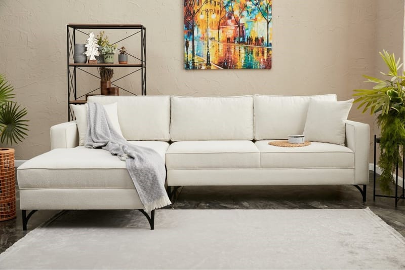 Retzow Sofa med Chaiselong 4-personers - Beige - Møbler - Sofaer - Sofa med chaiselong