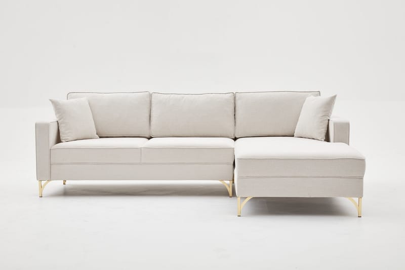 Retzow Sofa med Chaiselong 4-personers - Beige - Møbler - Sofaer - Sofa med chaiselong