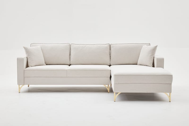 Retzow Sofa med Chaiselong 4-personers - Beige - Møbler - Sofaer - Sofa med chaiselong