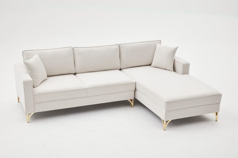 Retzow Sofa med Chaiselong 4-personers - Beige - Møbler - Sofaer - Sofa med chaiselong