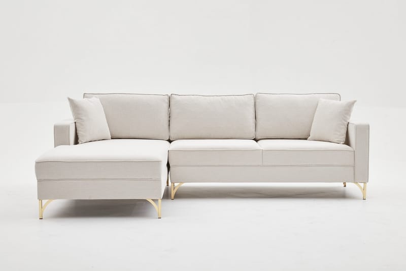 Retzow Sofa med Chaiselong 4-personers - Beige - Møbler - Sofaer - Sofa med chaiselong