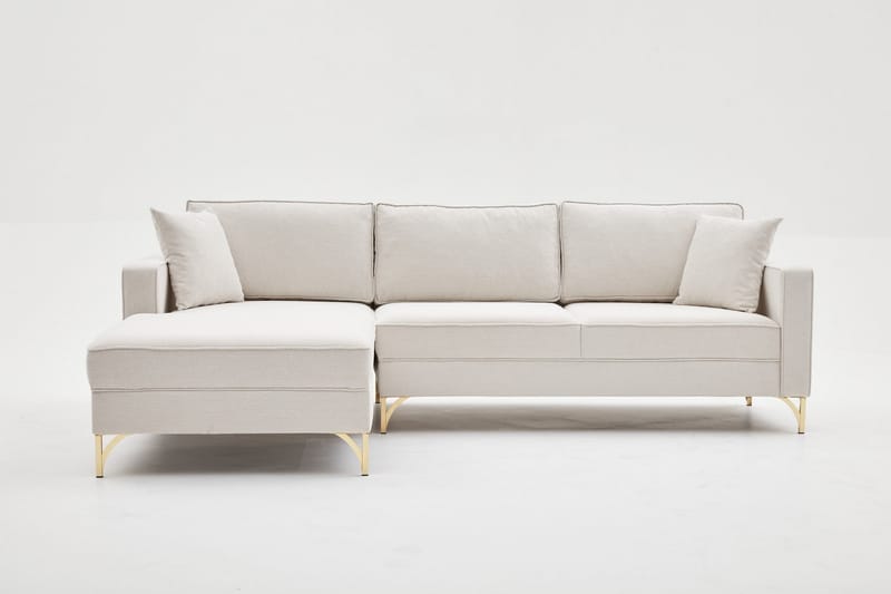 Retzow Sofa med Chaiselong 4-personers - Beige - Møbler - Sofaer - Sofa med chaiselong