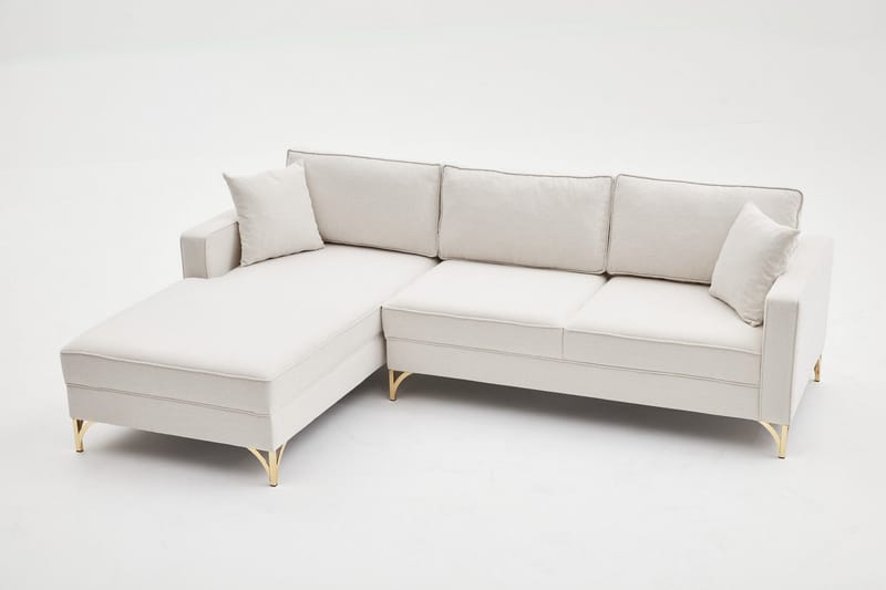 Retzow Sofa med Chaiselong 4-personers - Beige - Møbler - Sofaer - Sofa med chaiselong