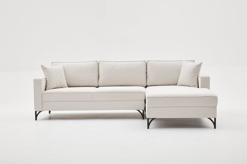 Retzow Sofa med Chaiselong 4-personers - Beige - Møbler - Sofaer - Sofa med chaiselong