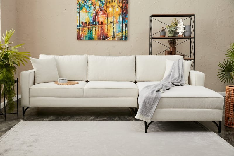 Retzow Sofa med Chaiselong 4-personers - Beige - Møbler - Sofaer - Sofa med chaiselong