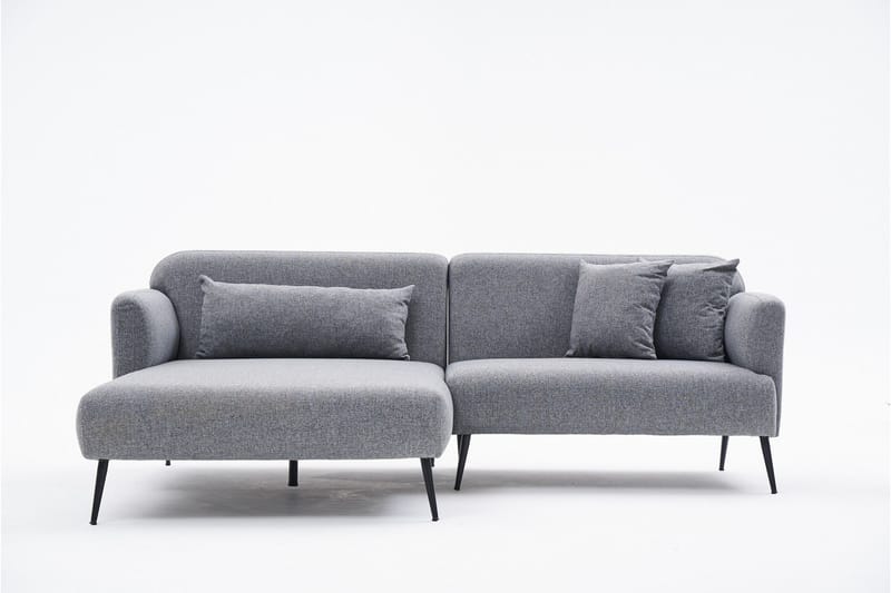 Revos 4-personers Sofa med Chaiselong - Grå - Møbler - Sofaer - Sofa med chaiselong