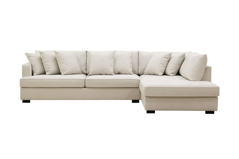 Rossi Dybde 3-personers L Sofa med Chaiselong Højre - Lys Beige - Møbler - Sofaer - Sofa med chaiselong