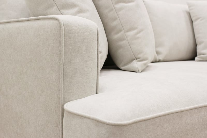 Rossi Dybde 3-personers L Sofa med Chaiselong Højre - Lys Beige - Møbler - Sofaer - Sofa med chaiselong