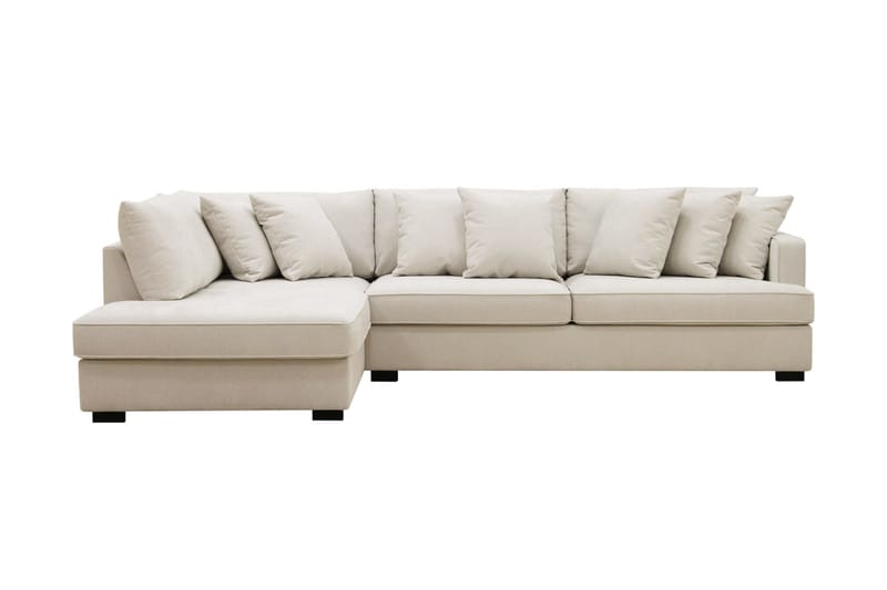 Rossi Dybde 3-personers L Sofa med Chaiselong Venstre - Lys Beige - Møbler - Sofaer - Sofa med chaiselong