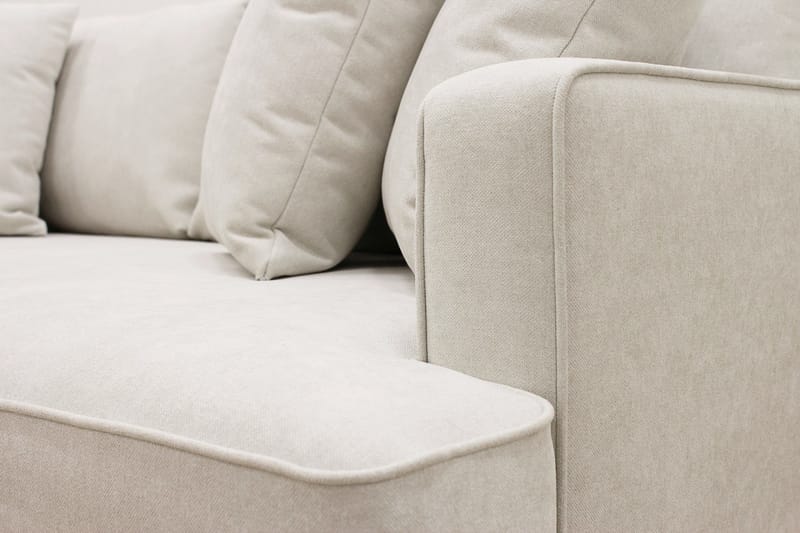 Rossi Dybde 3-personers L Sofa med Chaiselong Venstre - Lys Beige - Møbler - Sofaer - Sofa med chaiselong