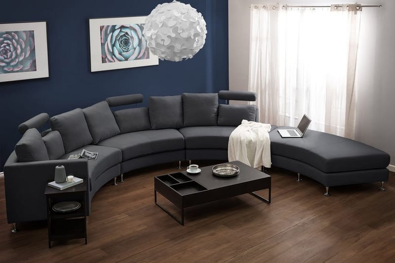 Rotunda sovesofa 448 cm - Grå - Møbler - Sofaer - Sofa med chaiselong