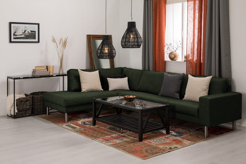 Runsala Sofa Large med Chaiselong Venstre - Grøn - Møbler - Sofaer - Sofa med chaiselong