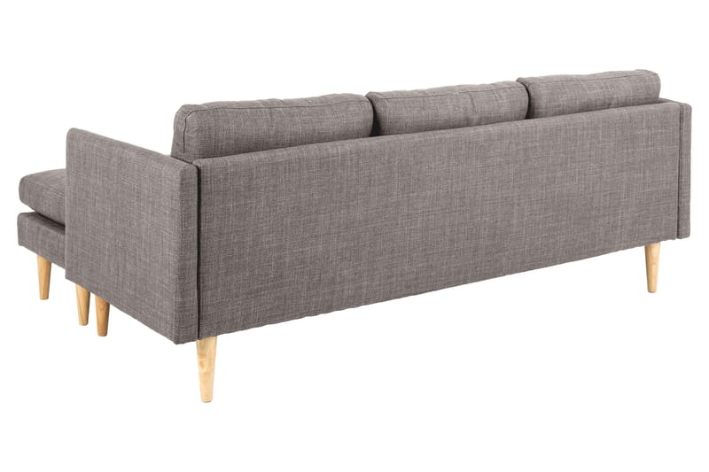 Sanat 3-personers Sofa med Divan - Brun - Møbler - Sofaer - Sofa med chaiselong