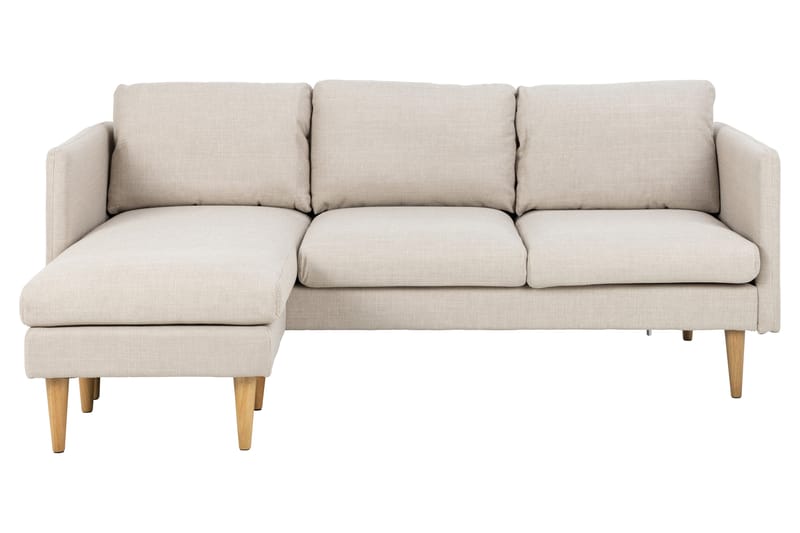 Sanat 3-personers Sofa med Divan - Beige - Sofa med chaiselong - 3 personers sofa med chaiselong