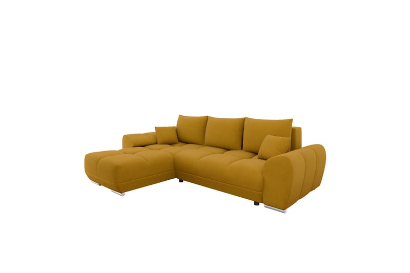 Simerly Sofa med Divan 3-personers - Gul - Møbler - Sofaer - Sofa med chaiselong