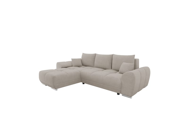 Simerly Sofa med Divan 3-personers - Beige - Møbler - Sofaer - Sofa med chaiselong