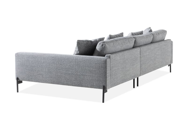 Skonsam Chaiselongsofa Højre med Pyntepuder - Grå - Møbler - Sofaer - Sofa med chaiselong