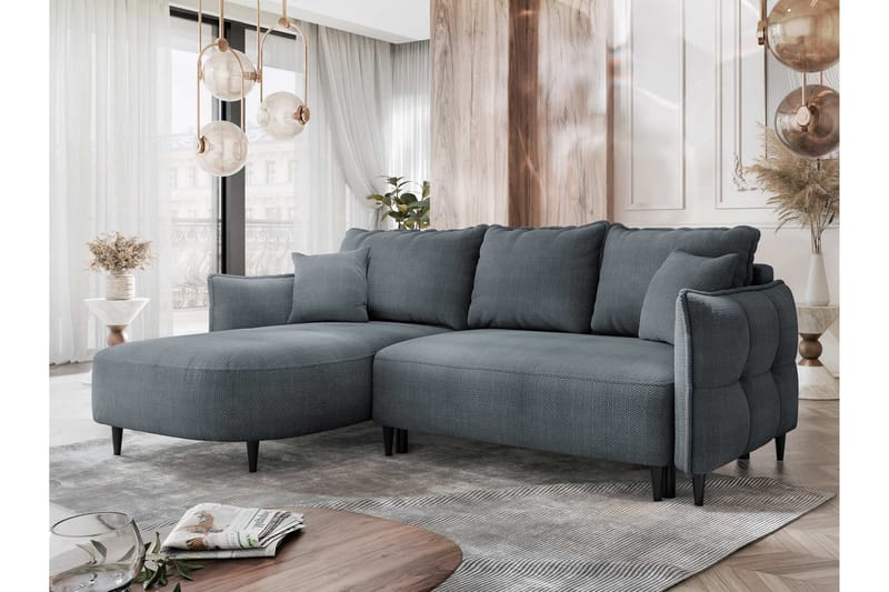 Sycylia Sofa med Divan 3-personers - Grå - Møbler - Sofaer - Sofa med chaiselong