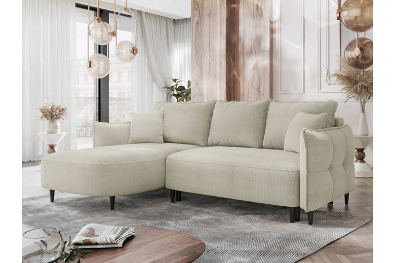 Sycylia Sofa med Divan 3-personers - Lys grå - Møbler - Sofaer - Sofa med chaiselong