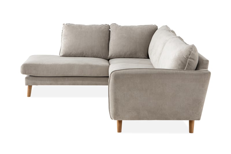 Trend Luksus L-sofa 4-personers Chaiselongsofa Venstre - Beige - Møbler - Sofaer - Sofa med chaiselong