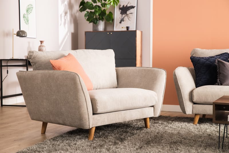 Trend Luksus L-sofa 4-personers Chaiselongsofa Venstre - Beige - Møbler - Sofaer - Sofa med chaiselong