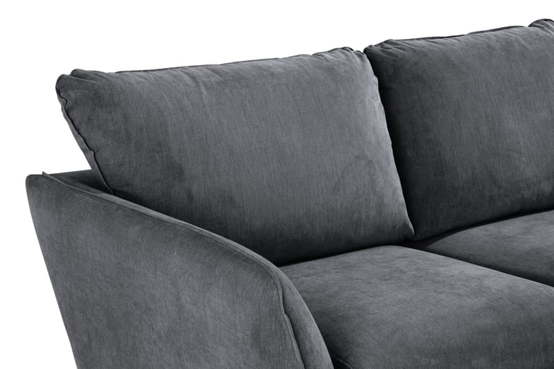 Trend Lyx 3-Pers. Chaiselongsofa Højre - Mørkegrå/Eg - Møbler - Sofaer - Sofa med chaiselong