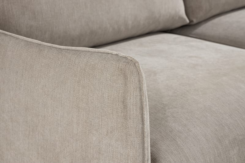 Trend Lyx 3-Pers. Chaiselongsofa Højre - Beige/Eg - Møbler - Sofaer - Sofa med chaiselong