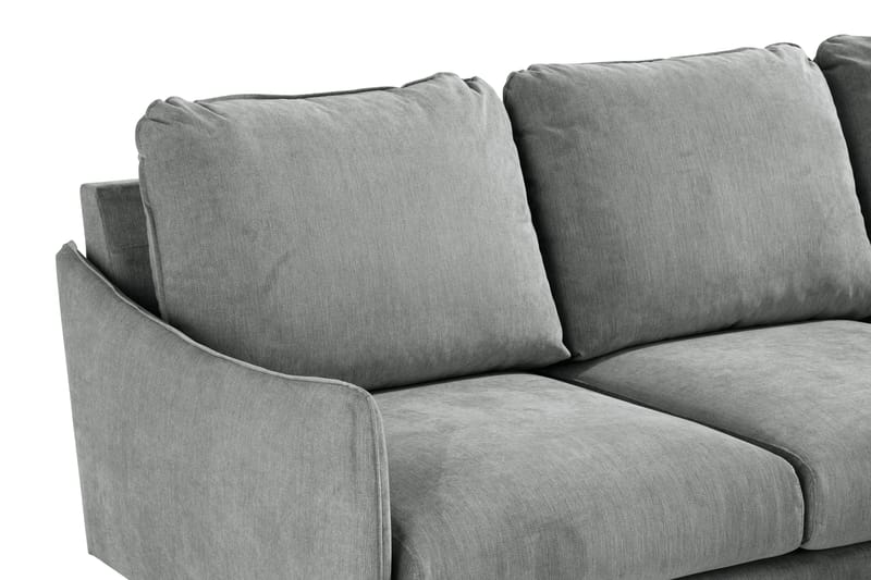 Trend Lyx 3-Pers. Chaiselongsofa Højre - Grå/Eg - Møbler - Sofaer - Sofa med chaiselong