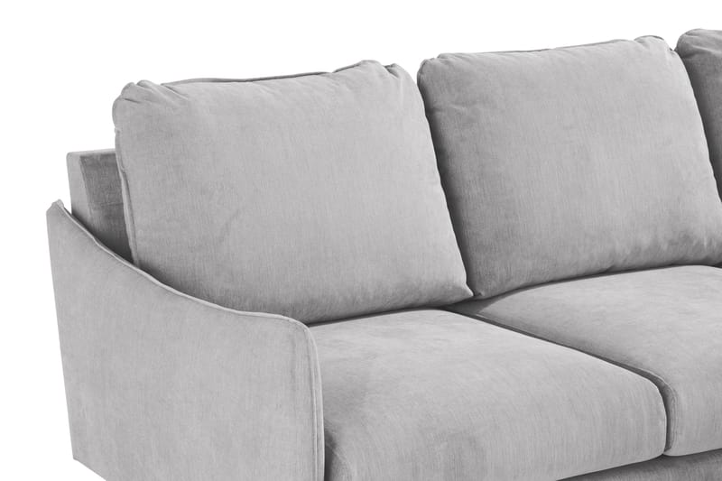 Trend Lyx 3-Pers. Chaiselongsofa Venstre - Lysegrå/Eg - Møbler - Sofaer - Sofa med chaiselong