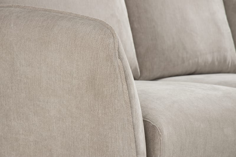 Trend Lyx 3-Pers. Chaiselongsofa Højre - Beige/Eg - Møbler - Sofaer - Sofa med chaiselong