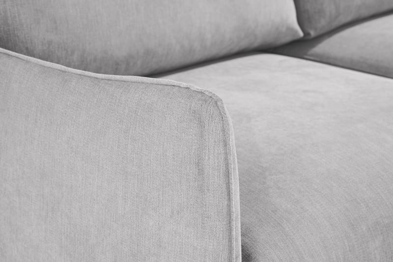 Trend Lyx 3-Pers. Chaiselongsofa Højre - Lysegrå/Eg - Møbler - Sofaer - Sofa med chaiselong