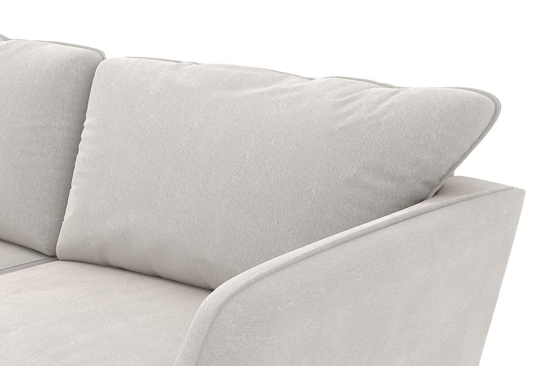 Trend Lyx 3-Pers. Chaiselongsofa Venstre - Hvid Velour - Møbler - Sofaer - Sofa med chaiselong